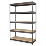 Lorell LLR60624 Riveted Steel Shelving 72X48X24 Black. Fixed Price $377.57.