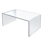 Azar Displays Clear Acrylic Riser Pedestal 12"W X 7.75"D 6"H, 4-PACK. Fixed Price $64.85.