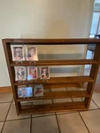 Sports Card Display Collectable Shelf Solid Pine Wood Shelves And Frame Const.. Fixed Price $51.95.