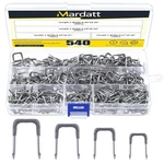 540 Pcs Insulated Cable Staples Assortment Set With Case For Electrical Wire. Fixed Price $26.90.