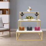3 Tier Retail Shoe Handbag Display Stand Double Side Clothing Shop Table. Fixed Price $147.89.