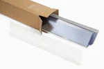 Shelf Divider/retainer Adhesive Mount, Clear Plastic 18" X 3" .5" W 2.... Fixed Price $61.99.