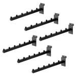 Heavy Duty 12 Inch Waterfall Slatwall Display Hooks Retail Black. Fixed Price $30.99.