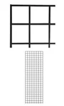 2' X 6' Set Of 5 Display Black Steel Powder Coat. Fixed Price $159.97.