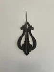 Vintage Cast Iron Receipt Holder Wall Hanger Spike Grocery Country Store 6" X 3". Fixed Price $14.99.