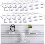 Fumete 10 Pack Clear Acrylic Slatwall Shelves Accessories 4 X Inch. Fixed Price $37.31.