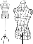 Wire Mannequin Stand Vintage Adjustable Height Dress Display Form. Fixed Price $38.99.