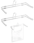 2-PACK Wall Mount T-shirt Bag Rack Chrome Retail Holder 12IN Wide 6INCH Arms. Fixed Price $35.99.