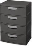 Sterilite 4 Unit Plastic Large Capacity Drawers Bpa Free Solid Sided Wall. Fixed Price $177.53.