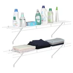 Haushof 2-PACK Heavy Duty Closet Shelves Wall Mounted 4FTX12IN Wire Shelving New. Fixed Price $52.99.