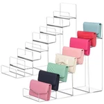 2 Pack 8-TIER Acrylic Wallet Display Stand Clear Purse & Handbag Organizer Ri.... Fixed Price $60.59.