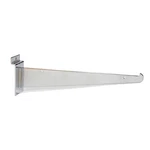 Lot Of 25 Slatwall 10" Knife Shelf Brackets Chrome Retail Shelving Display. Fixed Price $60.95.