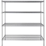 "any Size" Heavy Duty Chrome Metal Wire Shelf Rack Commercial Store Shelving Nsf. Fixed Price $428.06.