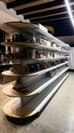 Gondola Store Shelves With End Cap Displays. Fixed Price $1300.00.
