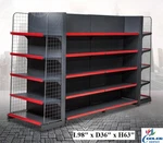 New 3 Qty Store Display Fixture Gondola Shelving Retail Commercial Merchandiser. Fixed Price $5168.26.