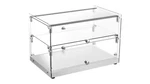Glass Shelf Countertop Dry Bakery Show Case 1.77 Ft Cube Display 50. Fixed Price $600.00.