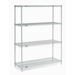 Nexel 14426C Chrome Wire Shelving 42"W 14"D 63"H. Fixed Price $134.69.