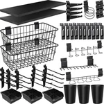 Beaptcely 43 Pc Slatwall Organizer Kit Black. Fixed Price $104.99.