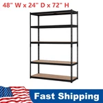 48X24X72" 5TIER Garage Shelf Heavyduty Steel Shelving Unit Adjustable Metal Rack. Fixed Price $99.74.
