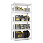 5-TIER Heavy Duty Steel Freestanding Adjustable Household Shelving Unit White. Fixed Price $101.46.