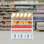 4 Tiers Candy Display Rack Retail Store Shelving Snack Storage Organizer White. Fixed Price $48.01.