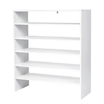 Costway 3PCS Stackable Wood Shoe Racks 31-INCH Horizontal Organizer 2-TIER Shelf. Fixed Price $94.99.
