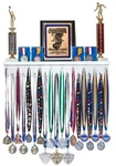 2' Premier Award Medal Display Rack And Trophy Shelf Hanger. Fixed Price $69.99.