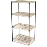 5 Tier Vented Plastic Shelving 30"W 18"D 63"H Nexelon Finish. Fixed Price $244.68.