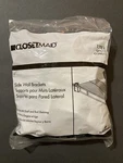 12 Closetmaid Side Wall Brackets 1782 - Bag Of With Mounting Hardware No. Fixed Price $16.95.