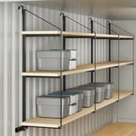 Black Cargo Shipping Container Shelving Shelf Brackets Universal 2 PACK/4. Fixed Price $85.99.