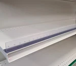 (20) Clear Magnetic Gondola Lozier Retail Fixture Dividers - 21.5. Fixed Price $100.00.