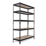 Pro Series 5-TIER Steel Garage Storage Shelving Unit Matte Black With Hdf Rac. Fixed Price $133.28.