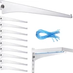 10 Pack Shelf Adjustable Shelving Brackets Single Track Twin Syste. Fixed Price $31.87.