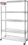 Ultradurable Heavy Duty Nsf Solid Steel Wire Rack Storage Unit Organizer For Gar. Fixed Price $302.00.