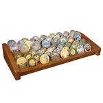 Asmileindeep 8 Rows Solid Wood Challenge Coin Display Walnut. Fixed Price $50.69.