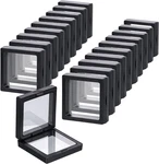 10X 3D Floating Frame Display Coin Earrings Jewelry Organizer 2.8X2.8X0.8IN. Fixed Price $19.26.