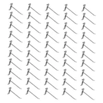 Chrome 4" Long Gridwall Wire Metal Hooks Display Panel Hanger Retail- 50 Pc. Fixed Price $55.50.
