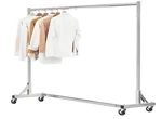 Heavy Duty Chrome Rolling Garment Rack - 600LB Capacity, 70IN Extra Long. Fixed Price $144.99.