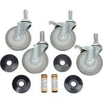 Nexel Stem Casters Set 4 5" Polyurethane Wheel With Brakes 1200 Lbs. Capacity. Fixed Price $78.31.