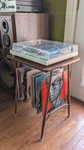 1960S Vintage Mid Century Modern Record Lp Rack Turntable Stand Holder. Fixed Price $199.99.