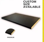 Basics Laminated Black Melamine Shelf Board, 48 X 12 W, Durable. Fixed Price $41.00.