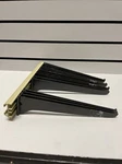 Lot Of 14 Knape & Vogt 10" Black Finish Shelf Standard Brackets 5/8". Fixed Price $42.63.