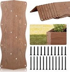 Set Of 8 Raised Garden Bed Corner Brackets With Wood Screws, Rust Resistant Meta. Fixed Price $44.99.