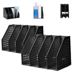 2 Pack 4 Vertical Compartment Binder Holder For Desk Organizer Collapsible Ma.... Fixed Price $53.50.