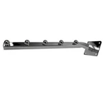 14" Long Chrome 5 Ball Wall Mount Waterfall Square Tube Faceout Hook. Fixed Price $14.77.