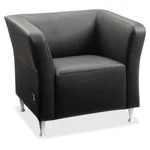 Lorell Fuze Modular Series Black Leather Guest Seating (LLR-86916) (LLR86916). Fixed Price $665.84.