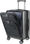 Expandable 22" Hardside Carry-on Luggage With Tsa Lock & Usb Port Steel Grey. Fixed Price $199.99.