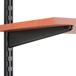 Black, John Sterling Dual Trak Adjustable Wood Shelf Bracket, 11-INCH, 0122-11. Fixed Price $10.67.