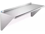 Gridmann 14" X 36" Stainless Steel Wall Mount Shelf With Backsplash, Commercial. Fixed Price $49.99.