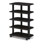 Furinno Turn-n-tube Wood 5-TIER Corner Storage Shelf Espresso/black. Fixed Price $54.77.